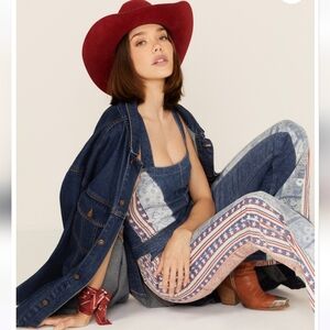 Free People Denim Jumpsuit